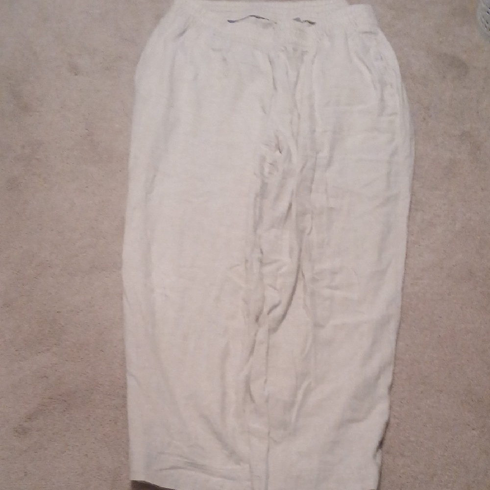 Old Navy Cream Wide Leg Pants